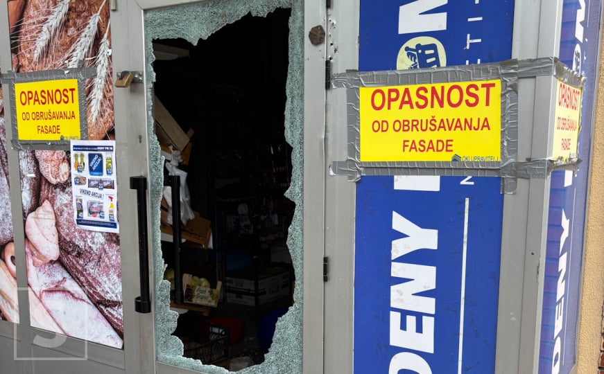 Opljačkani market na Dobrinji