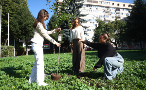 Foto: Dž. K. / Radiosarajevo.ba / Studentice održavaju uspomene na žrtve femicida