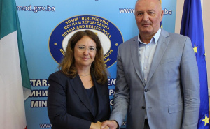 Foto: Ministarstvo odbrane BiH / Zukan Helez i Sarah Eti Castellani