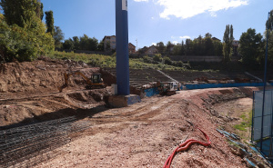 Foto: FK Željeničar / Radovi na izgradnji južne tribine Stadiona Grbavica