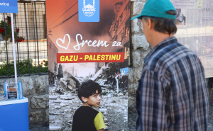 Foto: Dž. K. / Radiosarajevo.ba / Prikupljanje pomoći za Palestinu