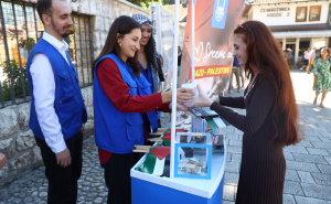 Foto: Dž. K. / Radiosarajevo.ba / Prikupljanje pomoći za Palestinu