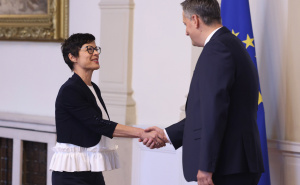 Foto: Dž. K. / Radiosarajevo.ba / Sastali se Marta Kos i Denis Bećirović