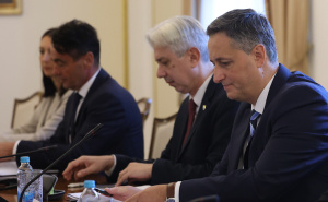 Foto: Dž. K. / Radiosarajevo.ba / Sastali se Marta Kos i Denis Bećirović