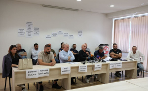 Foto: E. L. / Radiosarajevo.ba / Press konferencija Sindikata komunalne privrede