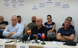Foto: E. L. / Radiosarajevo.ba / Press konferencija Sindikata komunalne privrede
