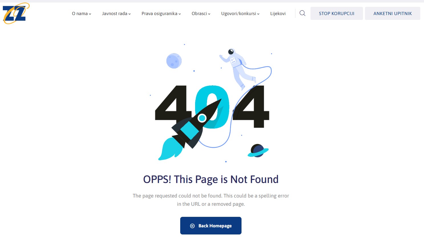 Nije dostupa eIskaznica preko stranice ZZOKS-a