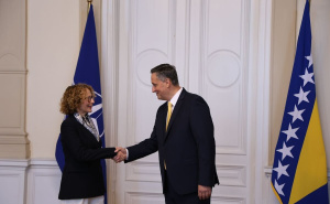 Foto: E. L. / Radiosarajevo.ba / Radmila Šekerinska sa Denisom Bećirovićem