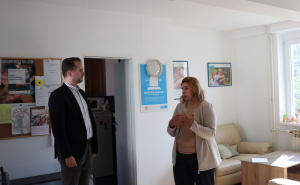 Foto: SOS Dječija sela / Afan Kalamujić i rukovodstvo SOS Dječija sela BiH