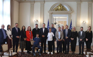 Foto: Kabinet Denisa Bećirovića / Bećirović s Barlovom i Zulfićem