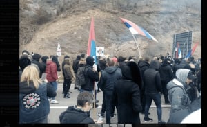 Foto: Telegram / Skup na graničnom prelazu Jarinje