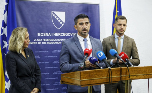 Foto: A. K. / Radiosarajevo.ba / Adnan Šabani, Nasiha Pozder i Mate Lončar