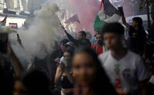 FOTO: AA / Protest studenata širom Španije za Palestinu i Globalnu flotilu Sumud