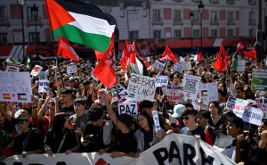 FOTO: AA / Protest studenata širom Španije za Palestinu i Globalnu flotilu Sumud
