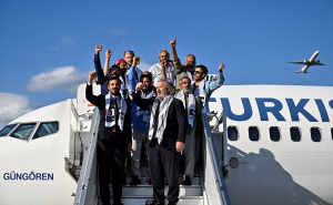 Foto: AA / Aktivisti flotile Sumud sletjeli u Istanbul