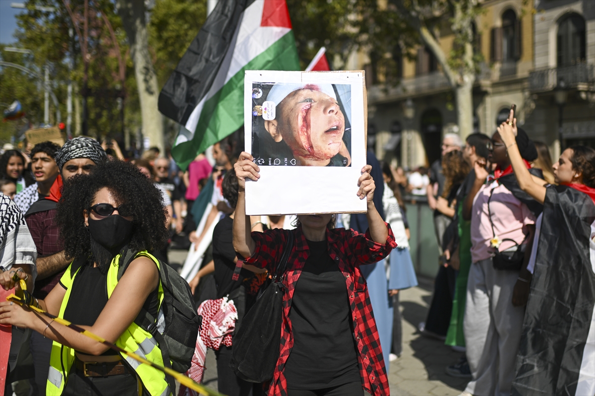 Protest za Gazu u Barceloni