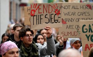 Foto: N. G. / Radiosarajevo.ba / Šetnja za Palestinu u Sarajevu