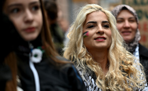 Foto: N. G. / Radiosarajevo.ba / Šetnja za Palestinu u Sarajevu