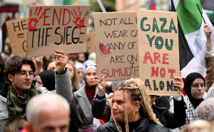 Foto: N. G. / Radiosarajevo.ba / Šetnja za Palestinu u Sarajevu