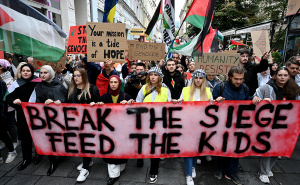 Foto: N. G. / Radiosarajevo.ba / Šetnja za Palestinu u Sarajevu