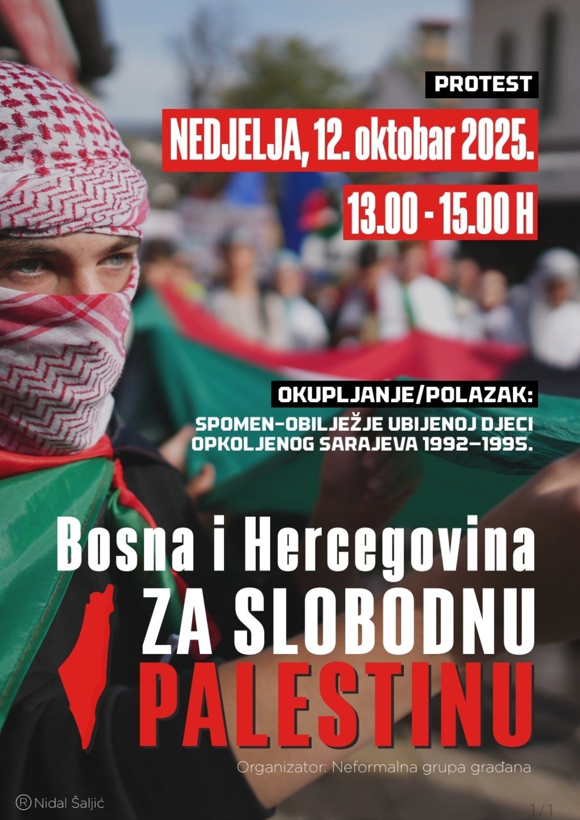 Najava protesta u Sarajevu