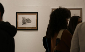 Foto: E. L. / Radiosarajevo.ba / Izložba "Grafika poezije: Dijalog"