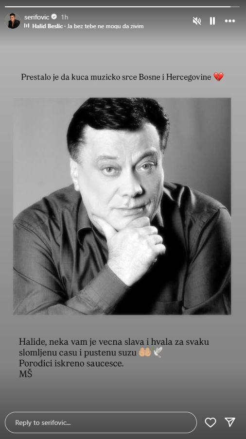 Marija Šerifović se oprostila od Halida