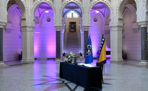 Foto: A. K. / Radiosarajevo.ba / Knjiga žalosti povodom smrti Halida Bešlića