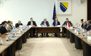 Foto: N. G. / Radiosarajevo.ba / Kemal Ademović razgovarao sa delegacijom Tursko – islamske unije za vjerska pitanja