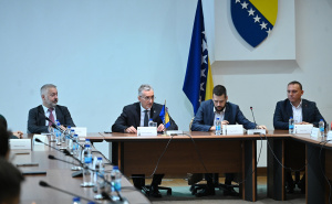 Foto: N. G. / Radiosarajevo.ba / Kemal Ademović razgovarao sa delegacijom Tursko – islamske unije za vjerska pitanja