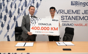 Foto: Bingo / Bingo donirao 400.000 KM za izgradnju prve sigurne kuće u Trebinju