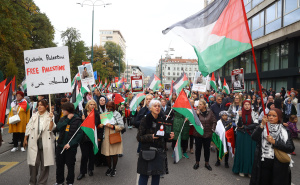 Foto: Dž. K. / Radiosarajevo.ba / Protesti za Palestinu