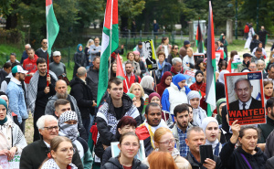 Foto: Dž. K. / Radiosarajevo.ba / Građani Sarajeva na protestima za slobodnu Palestinu