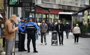 Foto: A. K. / Radiosarajevo.ba / Policija duž čitave planirane trase