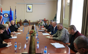 Foto: Ministarstvo odbrane BiH / Zukan Helez u posjeti ambasadi Norveške