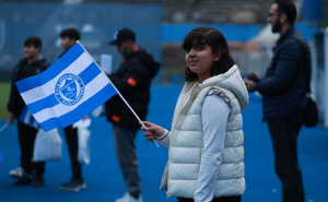 Foto: FK Željezničar / Palestinska djeca na stadionu Plavih