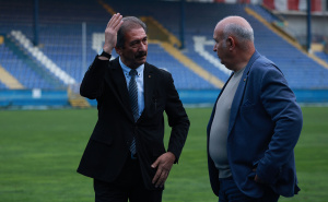 Foto: FK Željezničar / Palestinska djeca na stadionu Plavih