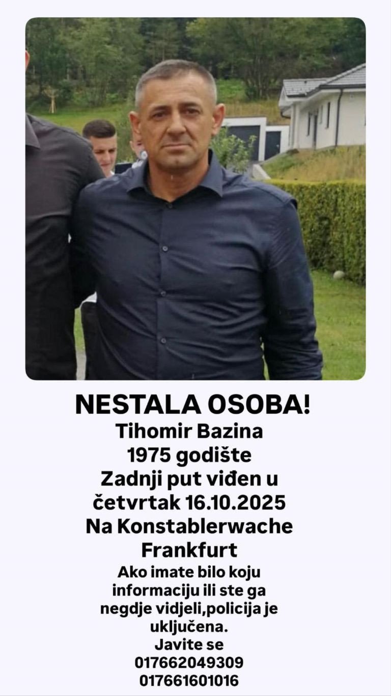 Nestao Tihomir Bazina