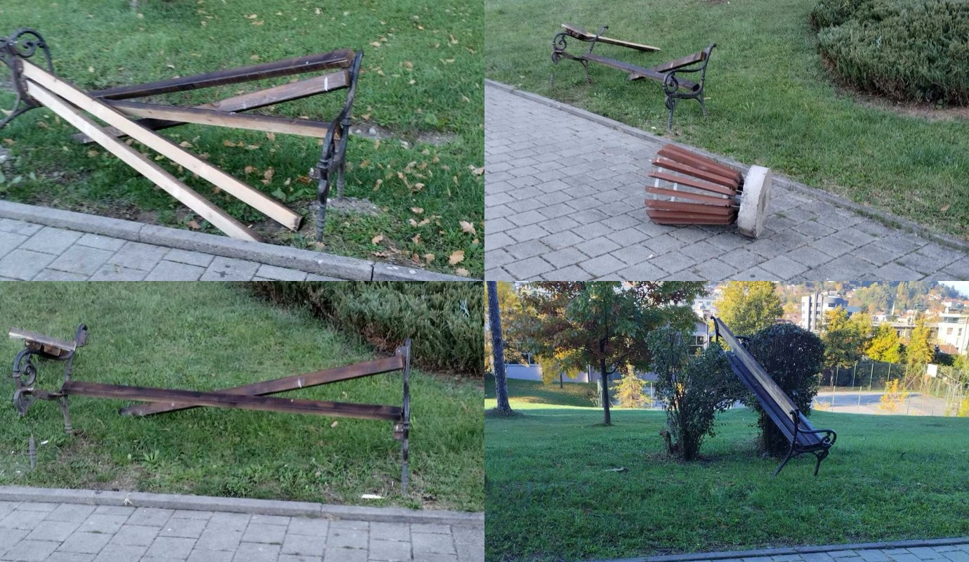 Vandalizam u Slanoj Banji