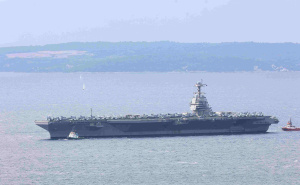 Foto: Ivana Ivanović / Pixsell / Nosač aviona USS Gerald R. Ford stigao u Split