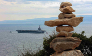 Foto: Ivana Ivanović / Pixsell / Nosač aviona USS Gerald R. Ford stigao u Split