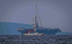 Foto: Ivana Ivanović / Pixsell / Nosač aviona USS Gerald R. Ford stigao u Split