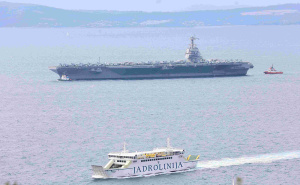 Foto: Ivana Ivanović / Pixsell / Nosač aviona USS Gerald R. Ford stigao u Split