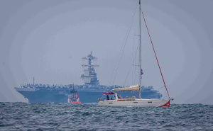 Foto: Ivana Ivanović / Pixsell / Nosač aviona USS Gerald R. Ford stigao u Split