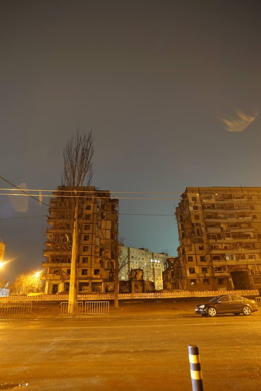 Srušeni dio zgrade u Dnjipru