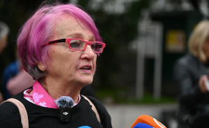 Foto: N. G. / Radiosarajevo.ba / Udruženje 'Renesansa' pred NPS-om