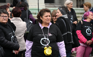 Foto: N. G. / Radiosarajevo.ba / Udruženje 'Renesansa' pred NPS-om