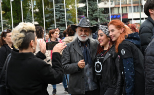 Foto: N. G. / Radiosarajevo.ba / Udruženje 'Renesansa' pred NPS-om