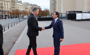 Foto: Predsjedništvo BiH / Denis Bećirović na otvaranju Pariškog mirovnog foruma