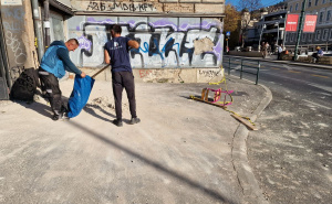 Foto: A.K./Radiosarajevo.ba / Obrušila se fasada na Drveniji